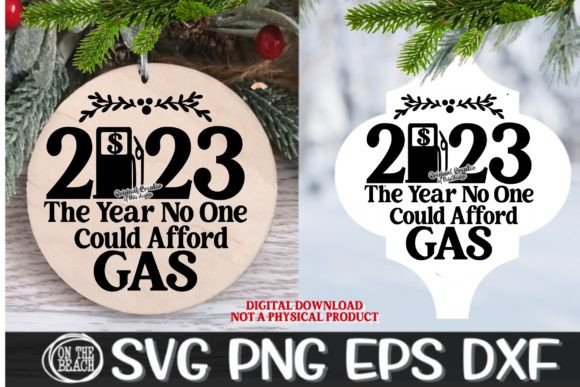 2023 Gas Ornament SVG for Crafts and Graphics