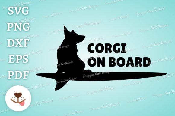CORGI ON BOARD Graphics for Local Business Branding
