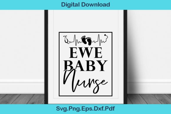 Fun Ewe Baby Nurse Svg For Crafts