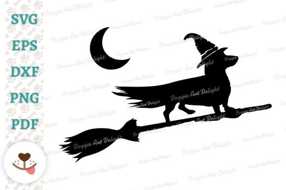 Fun Halloween Dachshund Dog Graphics for Crafts