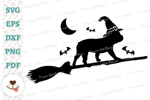 Fun Halloween Frenchie Dog Graphics for Crafts