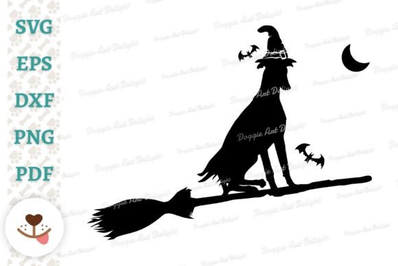 Fun Halloween Greyhound Dog Graphics for Crafts