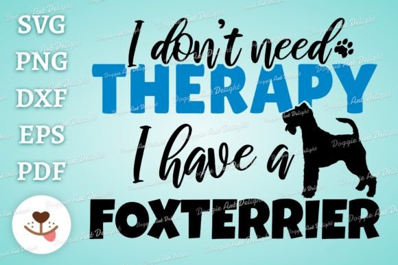 Funny Foxterrier Graphics for Crafts