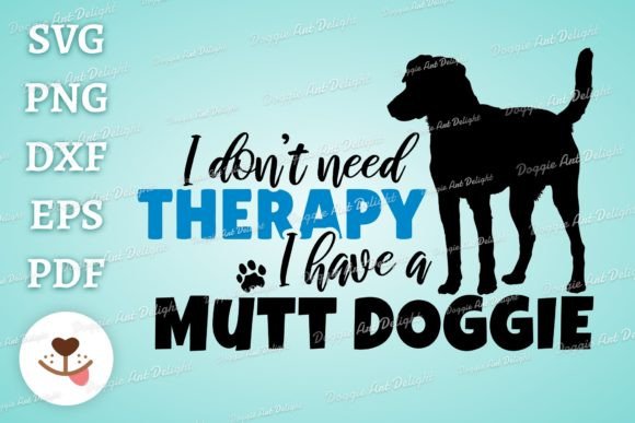 Funny Mutt Dog Lover Graphics for Crafts and Design Projects