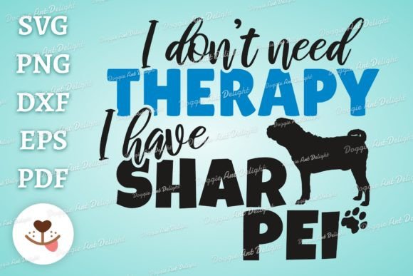 Funny Shar Pei Dog Lover Svg Png Dxf Cut for Crafts and Graphics