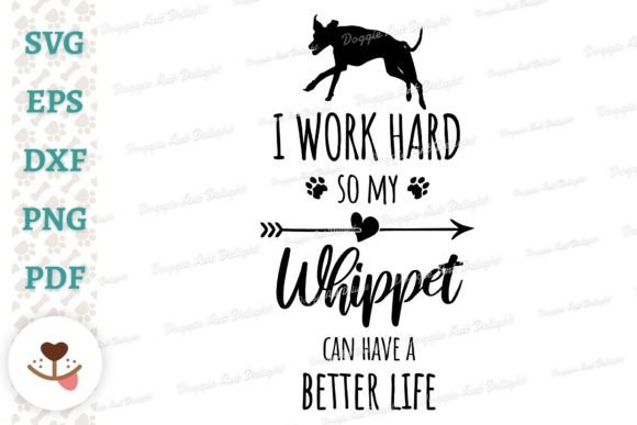 Whippet Dog Owner Svg Png Dxf